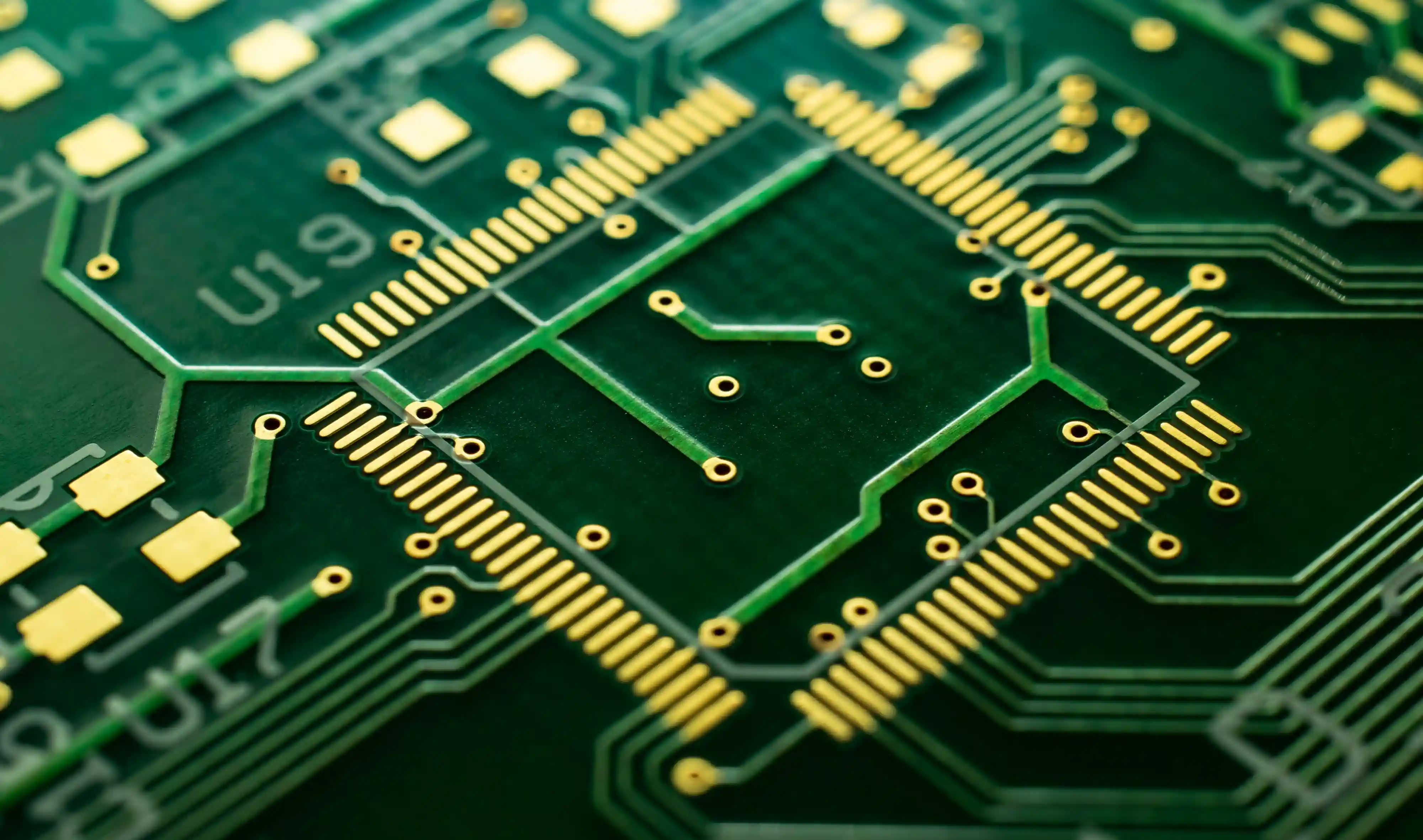 PCB grandinės artimas vaizdas